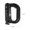 DraCra 12 Pack Tactical Gear Clips Lightweight Nylon D-Ring Locking