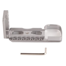 Aluminum Alloy Quick Release L Plate Bracket Holder Hand Grip Adapter for A6400 Camera Silver