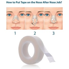 AmeriCan Goods Micropore Surgical Paper Tape White 1" x 10 yds Nose Tape for Rhinoplasty First Aid Medical Tape (12)