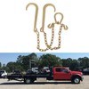 ANTUKO 5/16 Inch x 2 FT G70 Tow Chain J-Hooks
