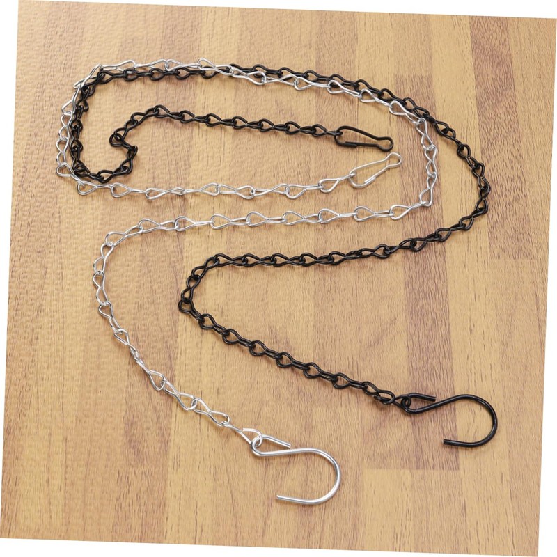 Abaodam 2pcs Galvanized Iron Hanging Chains for Bird Feeders Planters