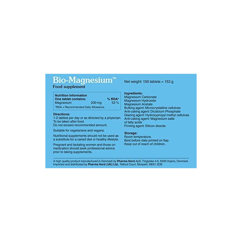Pharma Nord Bio-Magnesium 150 Tablets (Pack of 2)