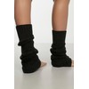 NITESHEYS Lambswool Winter Ribbed Leg Warmers Natural Wool Footless Long