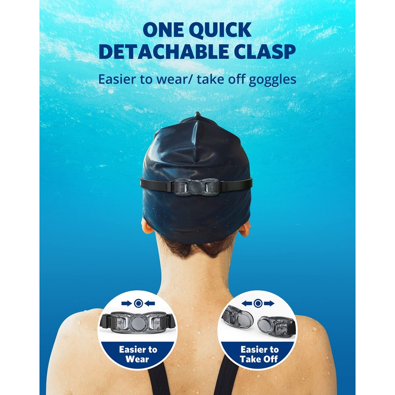 Aegend Swim Goggles, 2 Pack UV Protection, Adjustable, Anti Fog