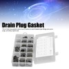 170PCS Set Drain Plug Gasket 10 Sizes Rubber and Metal