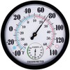 Indoor Outdoor Thermometer Hygrometer - Waterproof Hanging Wall Thermometer Decorative
