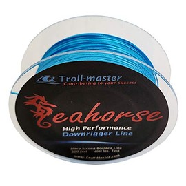 Seahorse High Performance Downrigger Braided Line Ocean Blue 200 Lbs Test 300 Feet Spool