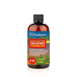 Gardenera Plant Growth Superfood for BANANA Trees with 18 Essential Vitamins & Minerals - Organic Plant Food Fertilizer - Micro-Fungi and Bio-Organisms for BANANA Plant Care & Growth Enhancement - 8oz