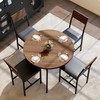 Pamapic Round Dining Table Set for 4, Kitchen Table and