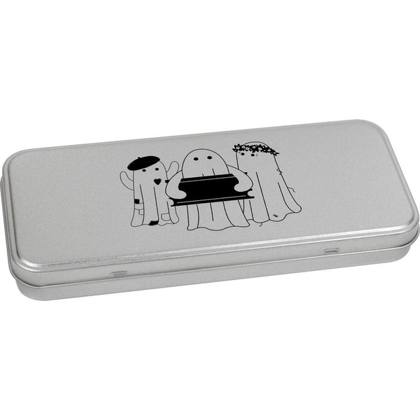 Azeeda 'Tickets Please' Metal Hinged Stationery Tin/Storage Box (TT00273679)