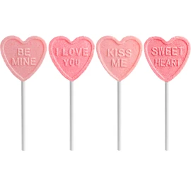 Fruidles Valentine's Day Winkie Lollipop Sucker, Individually Wrapped (36-Pack)