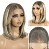 Style Icon 6x4 Synthetic Lace Front Wig Short Straight Bob