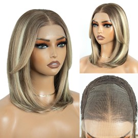 Style Icon 6x4 Synthetic Lace Front Wig Short Straight Bob Glueless Wig