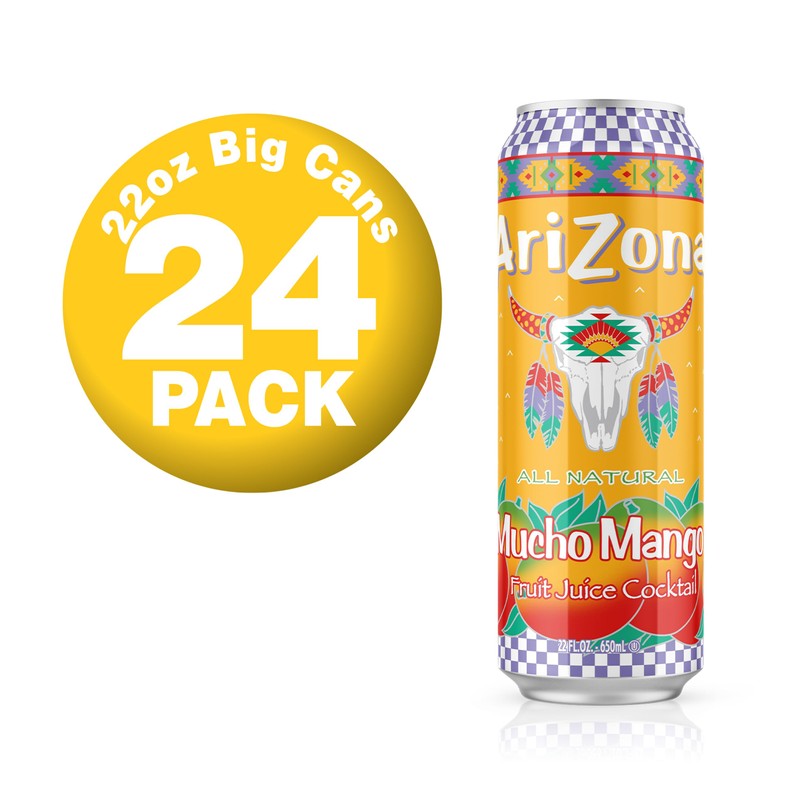 AriZona Mucho Mango Juice Cocktail - Big Can, 22 Fl