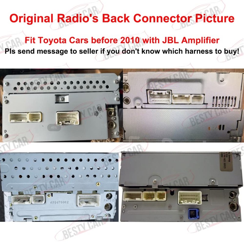 Bestycar Android Car Audio Radio Player Power Cable Adapter Wiring