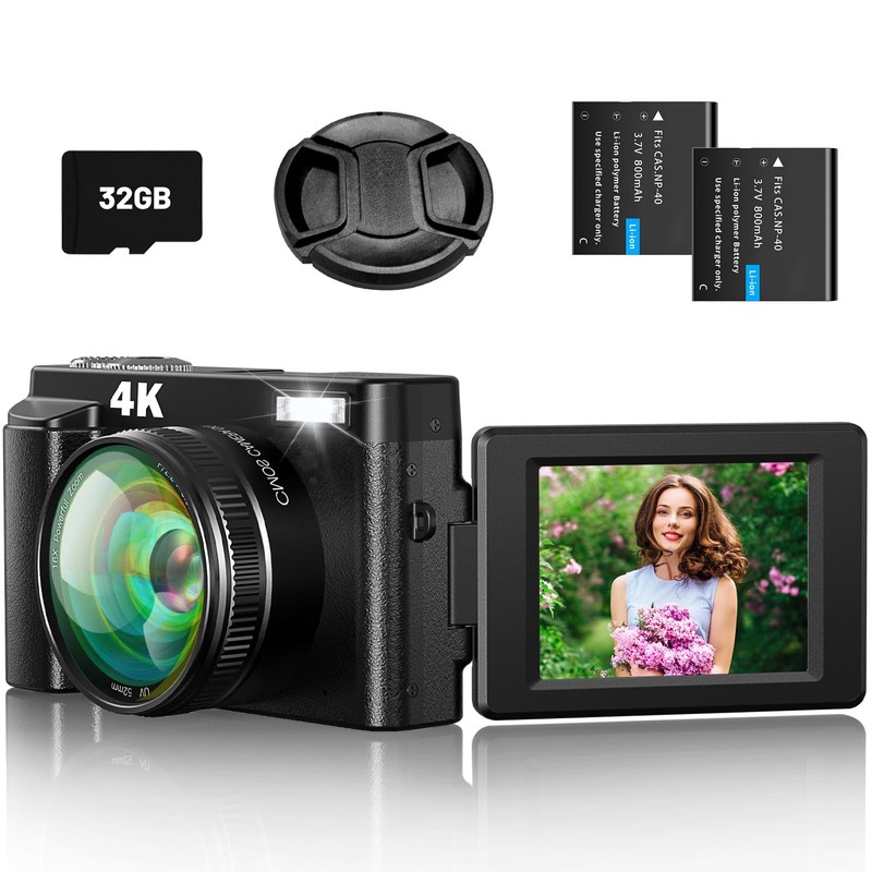 Digital Camera, 4K Digital Camera, 48 Megapixels, Autofocus, 1080P Video