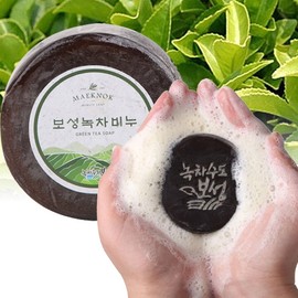 Macnoc Boseong Green Tea Soap Natural Soap Fish Green Soap Cleansing Soap Macnok Soap Gift Soap Return - Boseong Green Tea Soap / 맥녹 보성녹차비누 천연비누 어자녹비누 클렌징비누 맥반석비누 선물용비누 답례품 - 보성녹차비누