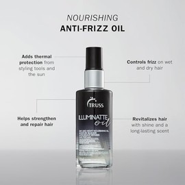 Aceite nutritivo para el cabello Illuminate Hair Oil con control del frizz y protección contra el calor, formulado para suavizar, fortalecer y reparar