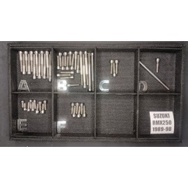Stainless Cycle Suzuki RMX250 1989-1998 Polished Stainless Engine Covers Bolt Screw Set Kit