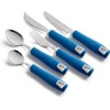 Special Supplies Adaptive Utensils 5-Piece Set Non-Weighted, Non-Slip Handles for