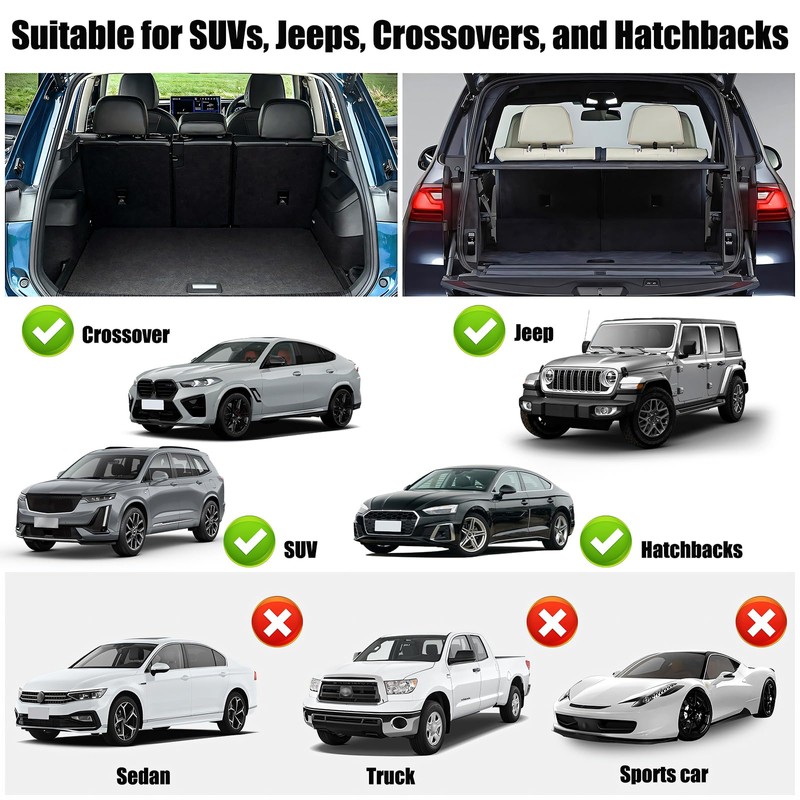 Trunk Organizer for SUV – Zippered 3-Section Design, Modular Storage