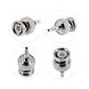POBADY 10PCS BNC Conectores Macho 50 Ohm BNC Macho Crimpado