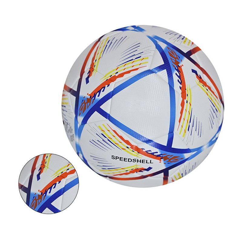 Training Soccer Ball PU No. 5 Symbol Highly Elastic Inflatable