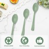50 Pcs Sage Green Plastic Spoons Sage Green Plastic Silverware