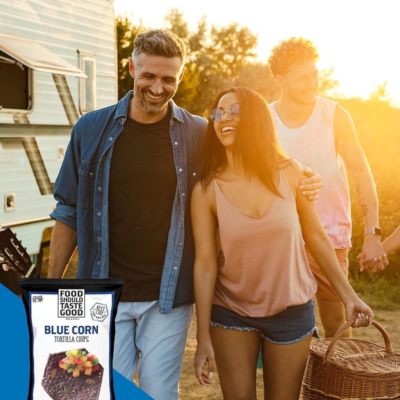 Food Should Taste Good Blue Corn Tortilla Chips, 5.5 oz.
