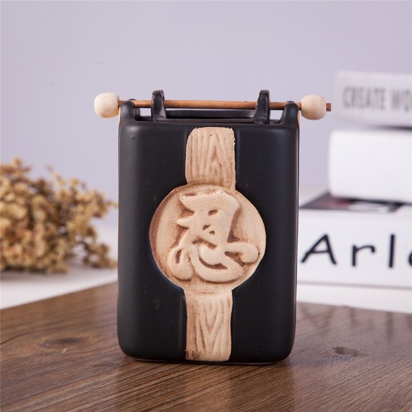 Feng Shui Zen Ceramic Essential Oil Burner Diffuser Tea Light Holder Great for Home Decoration & Aromatherapy OLBA109