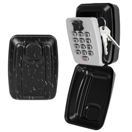 Key Safe with Number Code, Professional 12 Digit Key Safe for Outdoors, Waterproof & Weatherproof with Robust Metal Construction, Wall Mounting for Home, Garage, Office, School and Factory