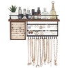 Mkono Hanging Jewelry Organizer Wall Mounted Jewelry Organizer Necklace Holder