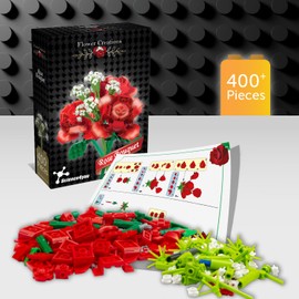 Science4you Bouquet Roses Building Kit for Adult – Build your own Botanical Garden, Have Fun Build Bouquet Roses Have a good time build Artificial Flowers, Building & Modelling Gift for Adults & Kids