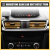REPAIROCK Universal Bling Car Vent Outlet Trim for Women, Rhinestone