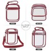 USPECLARE Clear Purse Stadium Transparent Messenger Bag Stadium Approved for