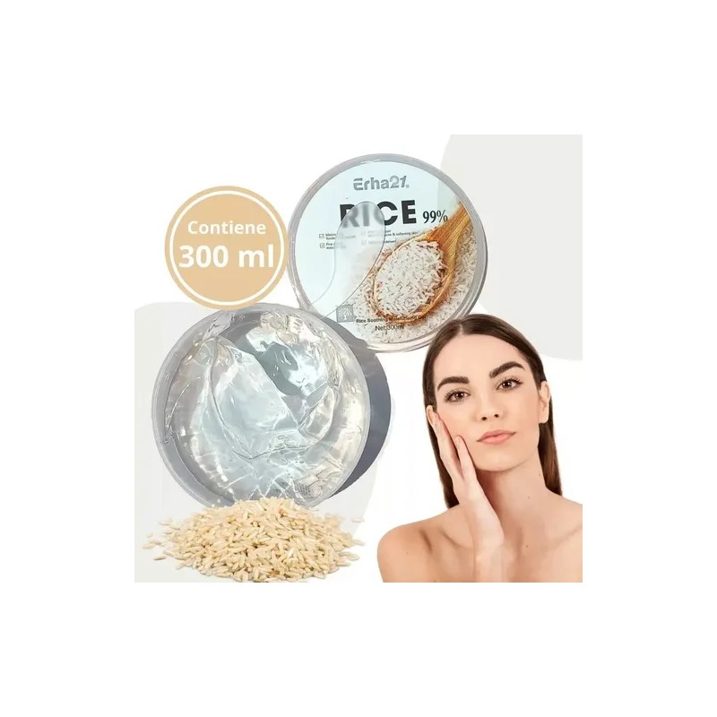 Gel Exfoliante de Arroz Rice Exfoliating Gel Face Body, Hydrating