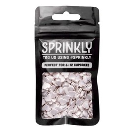 SPRINKLY - Glimmer Hearts - White - 25g
