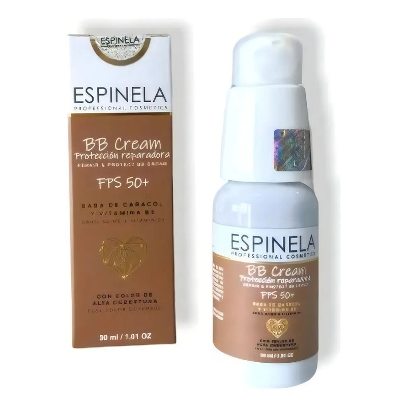 Bb Cream Maquillaje Bloqueador Reparador Fps 50 Tono Canela