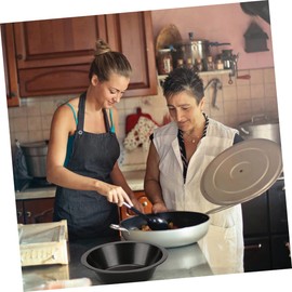 FUNOMOCYA 4Pcs Non-Stick Round Pizza Pans Multi-Function Carbon Steel Baking Trays for Home Cooking Wear-Resistant Pizza Plates for Family Gatherings