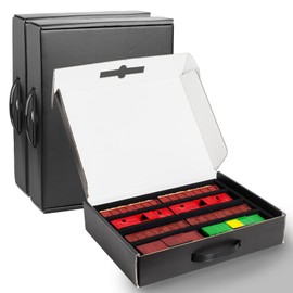 Cyiwniao HO Gauge Model Train Storage Box, 4 Slots Horizontal Compatible with Model Railway locomotives, Wagons and Vehicles, HO Scale Train Accessories (1)