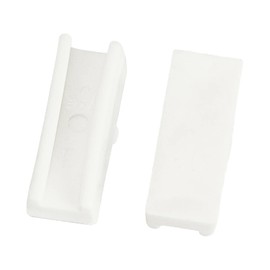 BENECREAT Pair of 12 Plastic Pliers Tips White Flat Nose Pliers Replacement Tips(25x9.5x7.5mm) for Jewelry Making Metal Forming Wiring Tool