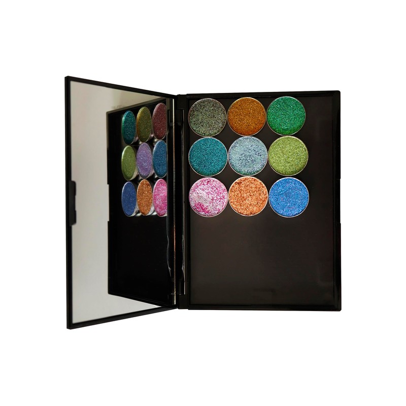 SZDYM Leere Make-up Magnetische Plastikpalette mit 20Pcs klebenden Metallaufklebern für