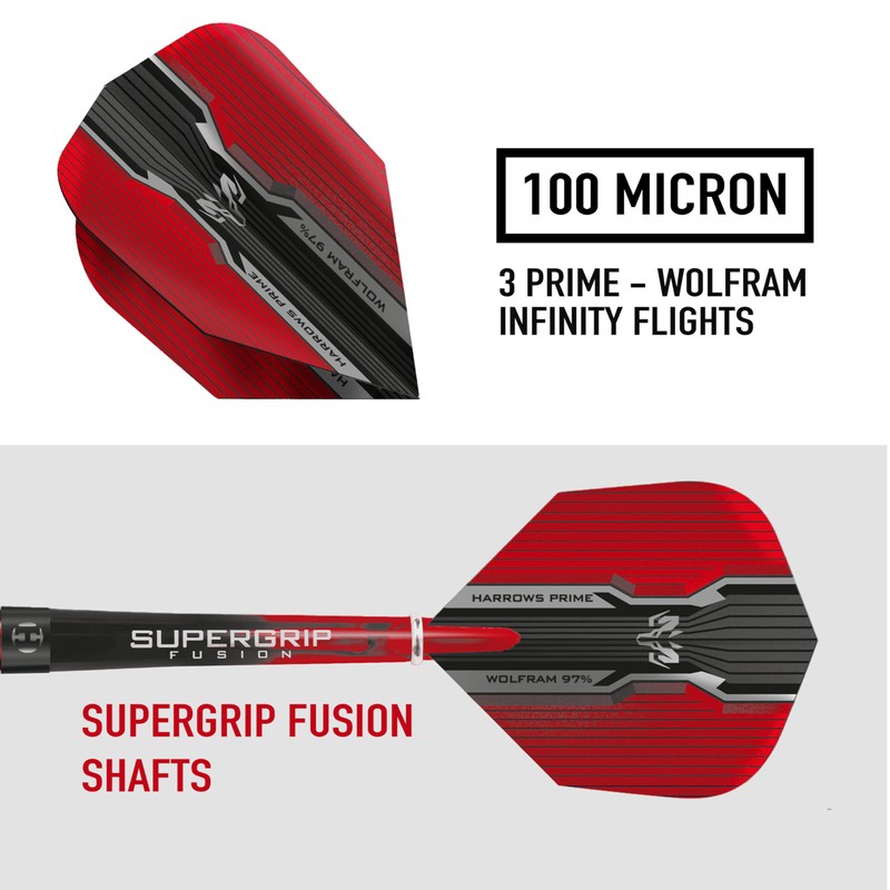 Harrows Wolfram Infinity Steel Tip Tungsten Darts Set 21g, 22g,