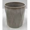 Transpac Wavy Stoneware Planters Set Of 3 In Beige -