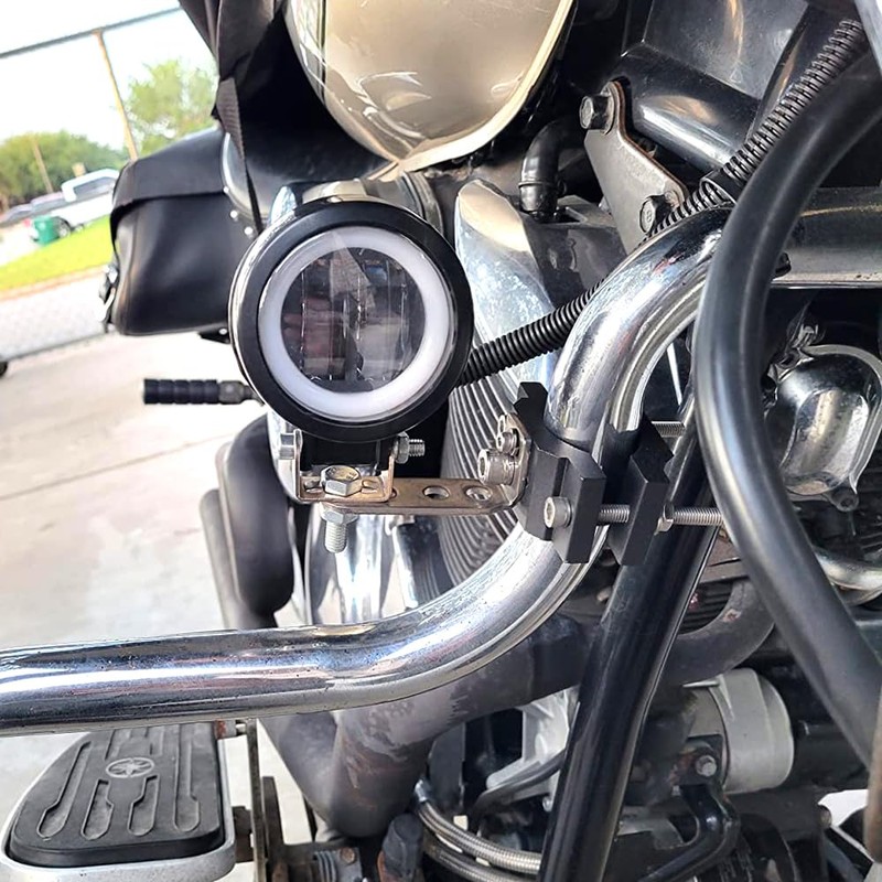 NINGDAKEAI Pack of 2 Motorcycle Light Brackets, Fork Clamp Brackets