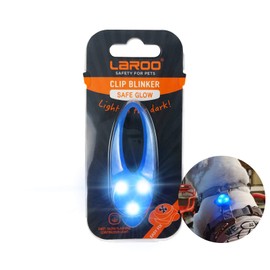 LaRoo Safety LED Light Strip for Dogs and Cats, LED Light Flashing Light with Velcro Fastening, Easy to Attach to Collar, Lead and Harness, Waterproof, Luminous Outdoor Sports, silica gel
