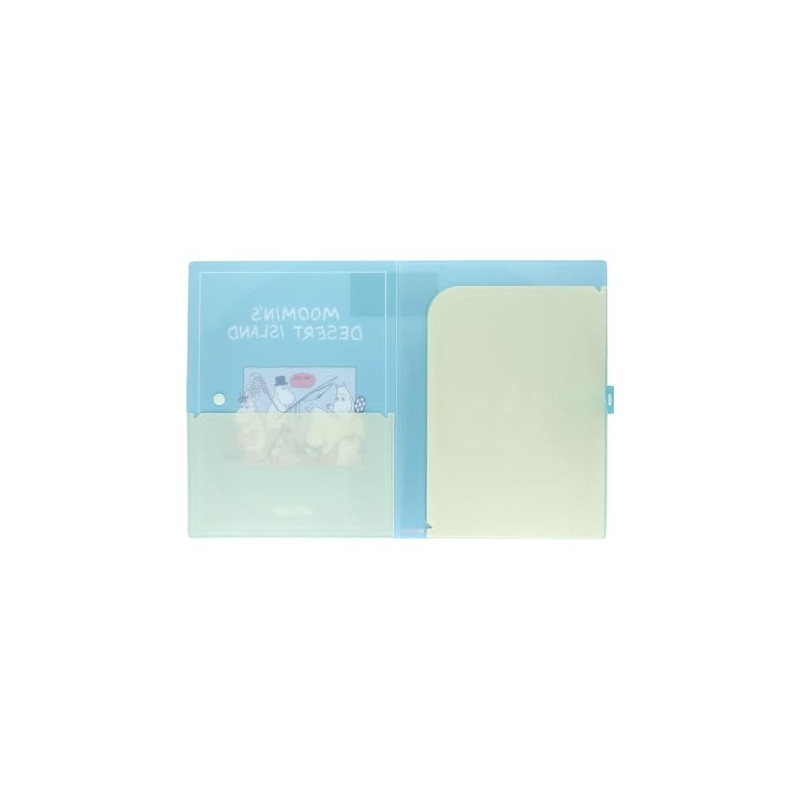 Sun-Star Stationery S2175940 Moomin Goods, Clear File, Multi-functional, Button Included,
