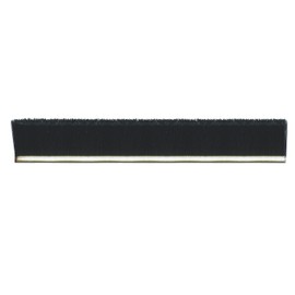 Tanis Brush MB703772 5/16" Stainless Steel Backed Strip Brush with Crimped Black Nylon Bristles, 0.045" Bristle Diameter, 6" Trim Length, 72" Overall Length