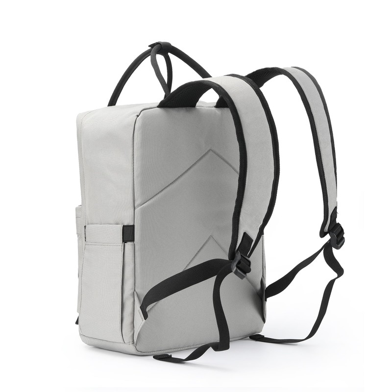 ECO CHIC Waterproof Recycled Canvas Twin Handle Backpack (Concrete)