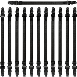 Mask Ear Saver Straps Set of 12 – Adjustable Face Mask Extender Holders for Ears, Elastic Back-of-Head Mask Clips